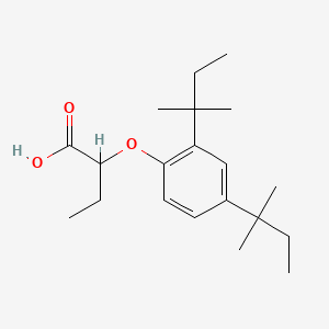 molecular formula C20H32O3 B1348229 2-(2,4-Di-tert-pentylphenoxy)butanoic acid CAS No. 13403-01-5