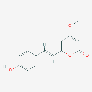 molecular formula C14H12O4 B134823 4'-Hydroxydehydrokawain CAS No. 39986-86-2