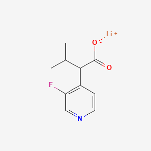 molecular formula C10H11FLiNO2 B13482306 Lithium 2-(3-fluoropyridin-4-yl)-3-methylbutanoate 