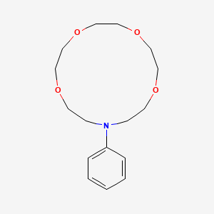 molecular formula C16H25NO4 B1348231 13-Phenyl-1,4,7,10-tetraoxa-13-azacyclopentadecane CAS No. 66750-10-5