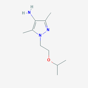 molecular formula C10H19N3O B13482330 1-(2-Isopropoxyethyl)-3,5-dimethyl-1h-pyrazol-4-amine 