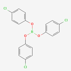 molecular formula C18H12BCl3O3 B1348241 Tris(4-chlorophenyl) borate CAS No. 7359-58-2