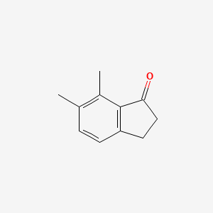 molecular formula C11H12O B1348249 6,7-Dimethyl-2,3-dihydro-1H-inden-1-one CAS No. 16440-98-5