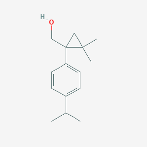 molecular formula C15H22O B13482611 (1-(4-Isopropylphenyl)-2,2-dimethylcyclopropyl)methanol 