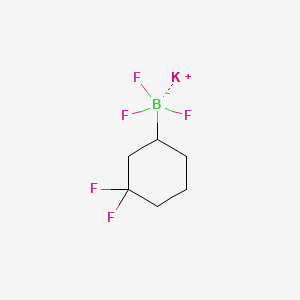 molecular formula C6H9BF5K B13482695 Potassium (3,3-difluorocyclohexyl)trifluoroborate 