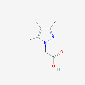 molecular formula C8H12N2O2 B1348271 (3,4,5-trimethyl-1H-pyrazol-1-yl)acetic acid CAS No. 66053-93-8