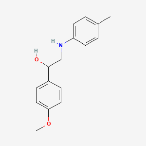 molecular formula C16H19NO2 B1348278 1-(4-Methoxy-phenyl)-2-p-tolylamino-ethanol CAS No. 510737-64-1