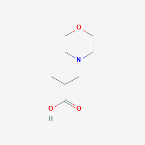 molecular formula C8H15NO3 B1348279 2-Methyl-3-morpholin-4-ylpropanoic acid CAS No. 322725-55-3