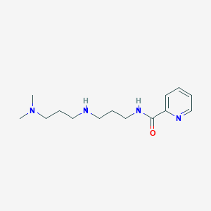 molecular formula C14H24N4O B1348282 Pyridine-2-carboxylic acid [3-(3-dimethylamino-propylamino)-propyl]-amide CAS No. 510764-56-4