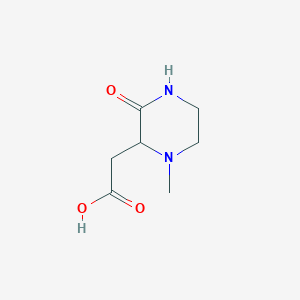 molecular formula C7H12N2O3 B1348283 2-(1-Methyl-3-oxopiperazin-2-yl)acetic acid CAS No. 1033537-82-4