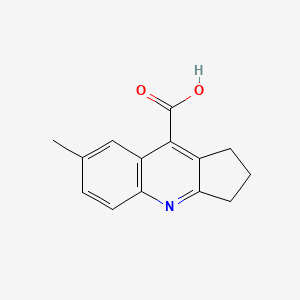B1348284 7-Methyl-2,3-dihydro-1H-cyclopenta[b]quinoline-9-carboxylic acid CAS No. 351357-11-4