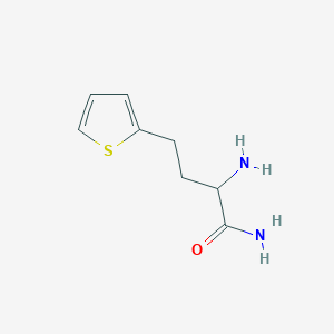molecular formula C8H12N2OS B13482858 2-Amino-4-(thiophen-2-yl)butanamide 