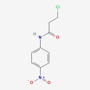 molecular formula C9H9ClN2O3 B1348291 3-chloro-N-(4-nitrophenyl)propanamide CAS No. 19313-88-3