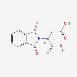 molecular formula C12H9NO6 B1348296 2-(1,3-Dioxo-1,3-dihydro-2H-isoindol-2-yl)succinic acid CAS No. 4443-39-4