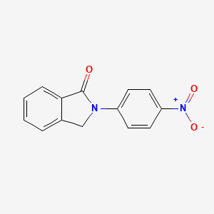 molecular formula C14H10N2O3 B1348298 2-(4-nitrophenyl)-2,3-dihydro-1H-isoindol-1-one CAS No. 4770-74-5