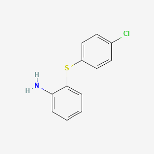 molecular formula C12H10ClNS B1348306 2-[(4-Chlorophenyl)sulfanyl]aniline CAS No. 37750-29-1