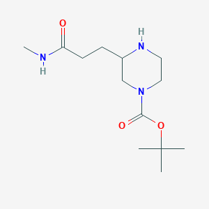 molecular formula C13H25N3O3 B13483117 Tert-butyl 3-[2-(methylcarbamoyl)ethyl]piperazine-1-carboxylate 