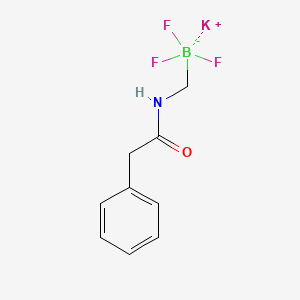 molecular formula C9H10BF3KNO B13483152 Potassium trifluoro[(2-phenylacetamido)methyl]boranuide 