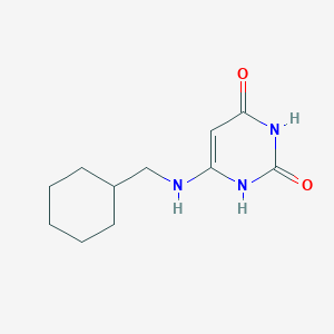 molecular formula C11H17N3O2 B1348320 6-((Cyclohexylmethyl)amino)-2,4-pyrimidinediol 