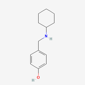 molecular formula C13H19NO B1348330 4-[(Cyclohexylamino)methyl]phenol CAS No. 5461-17-6