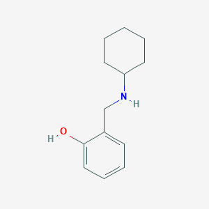 molecular formula C13H19NO B1348332 2-Cyclohexylaminomethyl-phenol CAS No. 62984-53-6