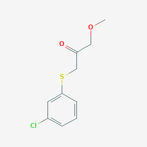 molecular formula C10H11ClO2S B13483325 1-((3-Chlorophenyl)thio)-3-methoxypropan-2-one 