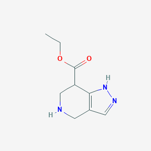 molecular formula C9H13N3O2 B13483457 ethyl 1H,4H,5H,6H,7H-pyrazolo[4,3-c]pyridine-7-carboxylate 