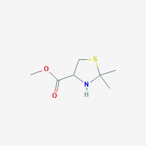 molecular formula C7H13NO2S B1348348 Methyl 2,2-dimethyl-1,3-thiazolidine-4-carboxylate CAS No. 3963-75-5