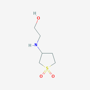 molecular formula C6H13NO3S B1348352 2-[(1,1-Dioxidotetrahydro-3-thienyl)amino]ethanol CAS No. 58903-81-4