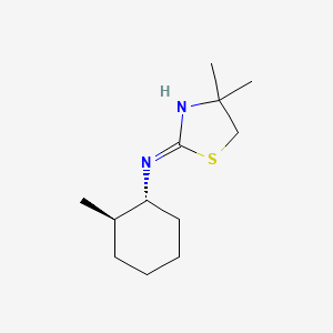molecular formula C12H22N2S B13483522 rac-4,4-dimethyl-N-[(1R,2R)-2-methylcyclohexyl]-4,5-dihydro-1,3-thiazol-2-amine, trans 