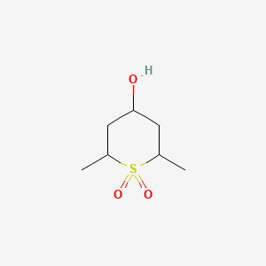 molecular formula C7H14O3S B13483551 4-hydroxy-2,6-dimethyl-1lambda6-thiane-1,1-dione, Mixture of diastereomers 