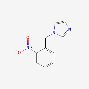 molecular formula C10H9N3O2 B1348379 1-(2-nitrobenzyl)-1H-imidazole CAS No. 61292-49-7