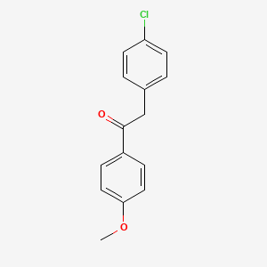 molecular formula C15H13ClO2 B1348380 2-(4-Chlorophenyl)-1-(4-methoxyphenyl)ethanone CAS No. 52578-11-7