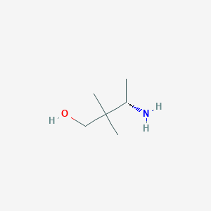 molecular formula C6H15NO B13483813 (3S)-3-amino-2,2-dimethylbutan-1-ol 