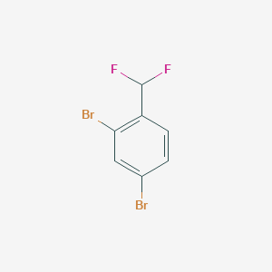 molecular formula C7H4Br2F2 B13483888 2,4-Dibromo-1-(difluoromethyl)benzene 