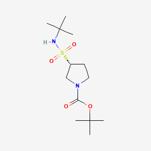 molecular formula C13H26N2O4S B13483894 tert-butyl (3R)-3-(tert-butylsulfamoyl)pyrrolidine-1-carboxylate 