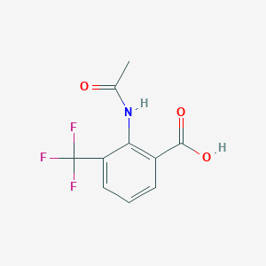 molecular formula C10H8F3NO3 B13483949 2-acetamido-3-(trifluoromethyl)benzoic Acid CAS No. 550346-20-8