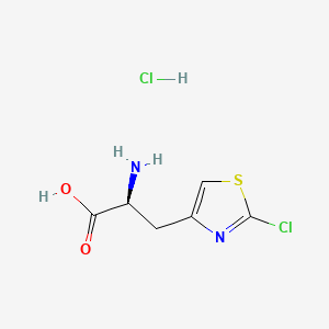 molecular formula C6H8Cl2N2O2S B13483957 (2S)-2-amino-3-(2-chloro-1,3-thiazol-4-yl)propanoic acid hydrochloride 