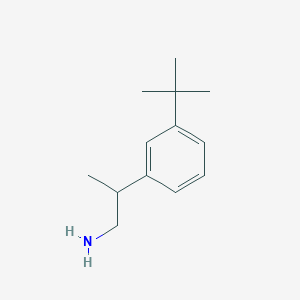 molecular formula C13H21N B13483970 2-(3-Tert-butylphenyl)propan-1-amine 
