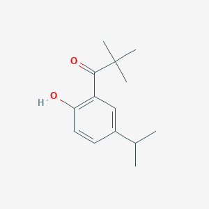 molecular formula C14H20O2 B13483975 1-(2-Hydroxy-5-isopropylphenyl)-2,2-dimethylpropan-1-one 