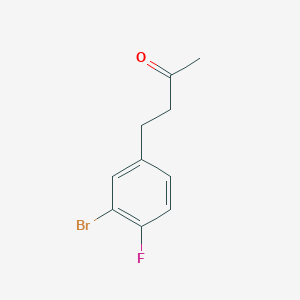 molecular formula C10H10BrFO B13483995 4-(3-Bromo-4-fluorophenyl)butan-2-one 