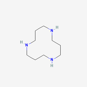 molecular formula C9H21N3 B1348401 1,5,9-Triazacyclododecane CAS No. 294-80-4