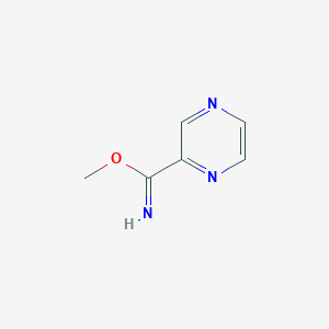 molecular formula C6H7N3O B1348402 Methyl pyrazine-2-carboximidate CAS No. 74617-55-3