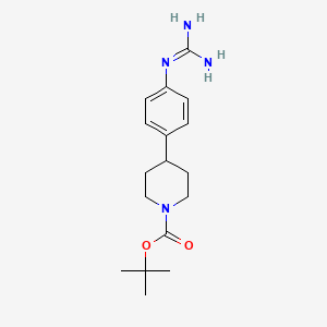 molecular formula C17H26N4O2 B13484063 tert-Butyl 4-(4-guanidinophenyl)piperidine-1-carboxylate 