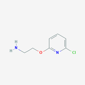 molecular formula C7H9ClN2O B13484095 2-(6-Chloropyridin-2-yloxy)ethanamine 
