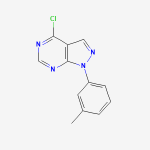 molecular formula C12H9ClN4 B1348412 4-chloro-1-(3-methylphenyl)-1H-pyrazolo[3,4-d]pyrimidine CAS No. 650628-11-8