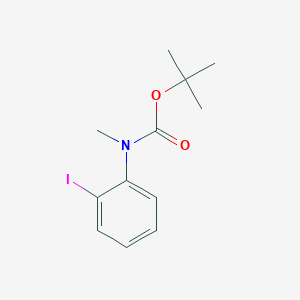 molecular formula C12H16INO2 B13484133 N-tert-butoxycarbonyl-2-iodo-N-methylaniline 