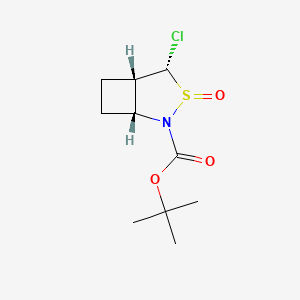 molecular formula C10H16ClNO3S B13484134 rac-tert-butyl (1R,4S,5S)-4-chloro-3-oxo-3lambda4-thia-2-azabicyclo[3.2.0]heptane-2-carboxylate 