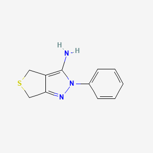 molecular formula C11H11N3S B1348414 2-Phenyl-2,6-dihydro-4H-thieno[3,4-c]pyrazol-3-ylamine CAS No. 95469-88-8
