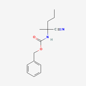 molecular formula C14H18N2O2 B13484150 Benzyl (2-cyanopentan-2-yl)carbamate 